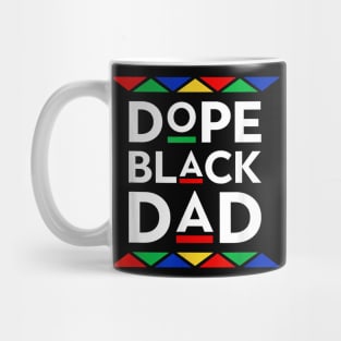 Dope Black Dad Cool Father's Day Gift African American Pride Mug